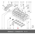 Прокладка ГБЦ (паронит) RENAULT 1104 420 17R