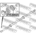 2715-S80SA, 2715-S80SA_пыльник ШРУСа карданного вала к-кт!\ Nissan Murano 02-07