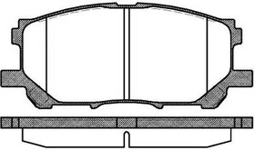 1039.00, 1039 00_=D2249-01=FDB1715 [0446548080] !колодки дисковые п.\ Lexus RX300 all 03