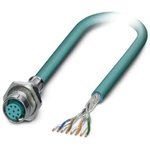 1407877, Ethernet Cables / Networking Cables VS-M12FSBP-OE-94B- LI/5.0