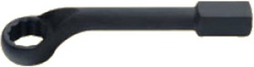 Силовой накидной ключ 50 мм с изгибом, 4-гранная ручка 79450