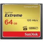 SDCFXSB-064G-G46, Флеш карта CF 64GB SanDisk Extreme 120MB/s