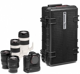 Фото 1/10 MB PL-RL-TH55-F, Manfrotto PRO Light Tough TH-55 HighLid Carry-on кейс на колесах с наполнителем (PL-RL-TH55-F)