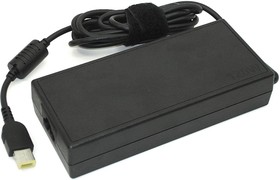 Фото 1/3 Блок питания (сетевой адаптер) для ноутбуков Lenovo 20V 6A 120W прямоугольный черный, с сетевым кабелем