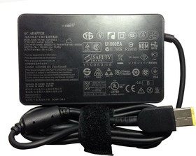 Фото 1/2 Блок питания (сетевой адаптер) для ноутбуков Lenovo 20V 3.25A 65W прямоугольный черный slim. без сетевого кабеля Premium