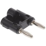 BU-PMDP-0, Black Male Banana Plug, 4 mm Connector, Screw Termination, 15A ...