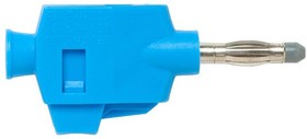 73090-6, Test Plugs & Test Jacks QUICK CONNECT 4mm STRAIGHT LINE-BLU