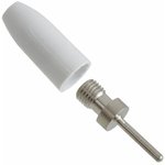 105-0301-001, Test Plugs & Test Jacks TIP PLUG WHITE SOLDERLESS