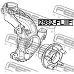 2982FLIIF, Ступица в сборе с подшипником LAND ROVER FREELANDER II 06-