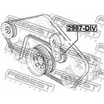 Ролик натяжной ПОДХОДИТ ДЛЯ Land Rover DISCOVERY IV 2010- 2987-DIV