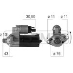 220606, Стартер 12V 20 Kw