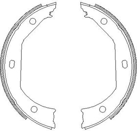 Z471600, Колодки барабанные