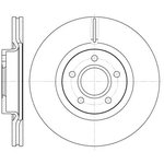 6711.10, 6711.10_диск тормозной передний! 16' wheel\ Volvo S40/V50 ...