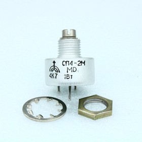 Фото 1/2 СП4-2Ма 1 А 2-12 4.7К, Резистор переменный подстроечный непроволочный 4.7кОм 1Вт, год 2023
