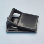 G1168B, (150х95х29/50), Прочный корпус из ABS пластика для клавиатуры с окном, черный
