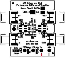 DC1147A-C, Data Conversion IC Development Tools LTC6404-4 demo circuit