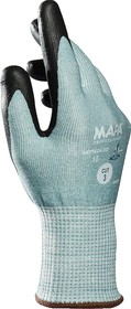 511 8, Krytech Green HPPE Cut Resistant Work Gloves, Size 8, Medium, Aqua-Polymer Foam Coating