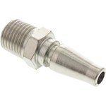 Brass, Steel Male Pneumatic Quick Connect Coupling, R 1/4 Male Threaded