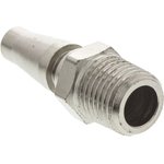 Brass, Steel Male Pneumatic Quick Connect Coupling, R 1/4 Male Threaded