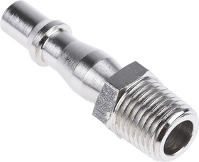 Фото 1/4 Brass Male Pneumatic Quick Connect Coupling, R 1/4 Male Threaded