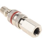 Brass Female, Male Pneumatic Quick Connect Coupling, G 1/4 Female ...