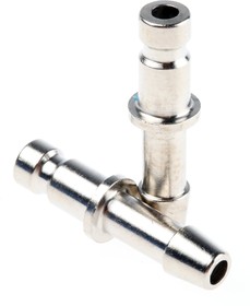 Фото 1/2 Brass Male Pneumatic Quick Connect Coupling, 4mm Hose Barb