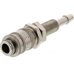 Brass Male Pneumatic Quick Connect Coupling, Metric M7 Male 4mm Hose Barb