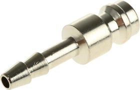 Фото 1/3 Brass Male Pneumatic Quick Connect Coupling, 4mm Hose Barb