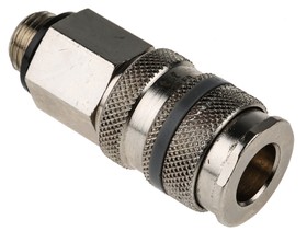 Фото 1/4 Brass Male Pneumatic Quick Connect Coupling, R 1/4 Male Threaded