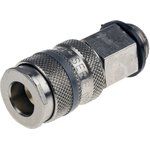 Brass Male Pneumatic Quick Connect Coupling, R 3/8 Male Threaded