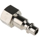 Brass Female Pneumatic Quick Connect Coupling, G 1/4 Female Threaded