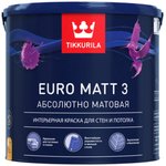 Краска интерьерная EURO MATT 3 A гл/мат 2,7л 700001113