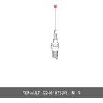 224018760R, Свеча зажигания RENAULT: CLIO, KANGOO, TWINGO (1.2 (D4F) \ DACIA ...