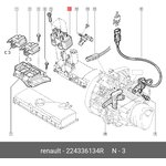 224336134R, Катушка зажигания RENAULT: 1.2-1.6i 8V (D7F/K7J/K7M) CLIO II/III ...