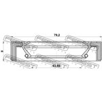 95GAY-65790808C, сальник привода !44x56x5.8\ Mazda 3 BK/BL 03-13