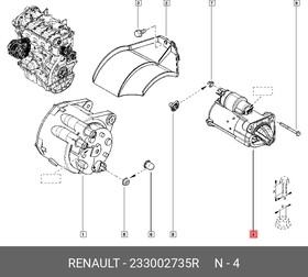 233002735R, Стартер