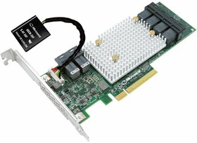 RAID-контроллер Microsemi Adaptec SmartRAID 3154-24i (2294700-R) PCI Express 3.0 x8, SAS-3 12 Гб/с, 4GB, 6хSFF8643 internal, батарейка в ком