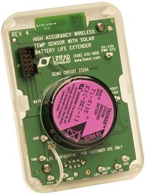 DC2126A, Temperature Sensor Development Tools High Accuracy Wireless Temp Sensor with Solar Battery Life Extender