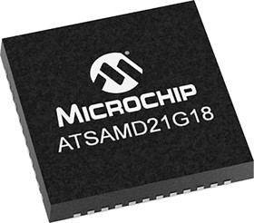 ATSAMD21G18A-MU, 32bit ARM Cortex M0+ Microcontroller, ATSAMD, 48MHz, 256 kB Flash, 48-Pin QFN