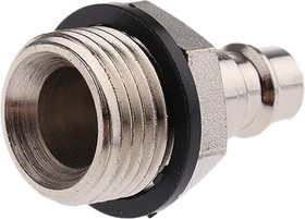 Фото 1/3 Brass, Steel Male Pneumatic Quick Connect Coupling, G 1/2 Male Threaded