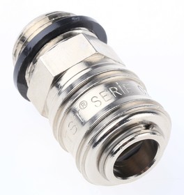 Фото 1/3 Brass Male Pneumatic Quick Connect Coupling, G 1/2 Male Threaded