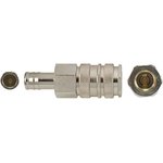 Brass Male Pneumatic Quick Connect Coupling, 6mm Hose Barb