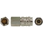 Brass Female Pneumatic Quick Connect Coupling, G 3/4 Female Threaded