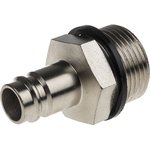 Brass, Steel Male Pneumatic Quick Connect Coupling, G 3/4 Male Threaded