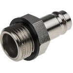 Brass Male Pneumatic Quick Connect Coupling, G 1/2 Male Threaded