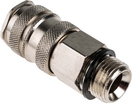 Фото 1/4 Brass Male Pneumatic Quick Connect Coupling, G 1/2 Male Threaded