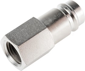 Фото 1/3 Brass Female Pneumatic Quick Connect Coupling, G 1/4 Female Threaded