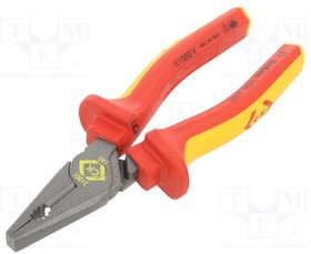 431001, Pliers; insulated,universal; 165mm