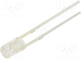 OSB5DA3HA1F, LED; 3mm; blue; 180?250mcd; 100°; Front: flat; 2.7?3.2V; -30?85°C