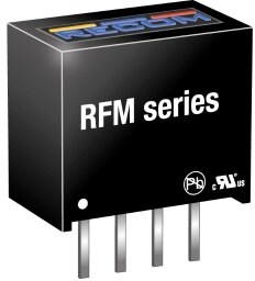 Фото 1/2 RFM-0505S, Isolated DC/DC Converters - Through Hole 1W 5Vin 5Vout 200mA SIP4